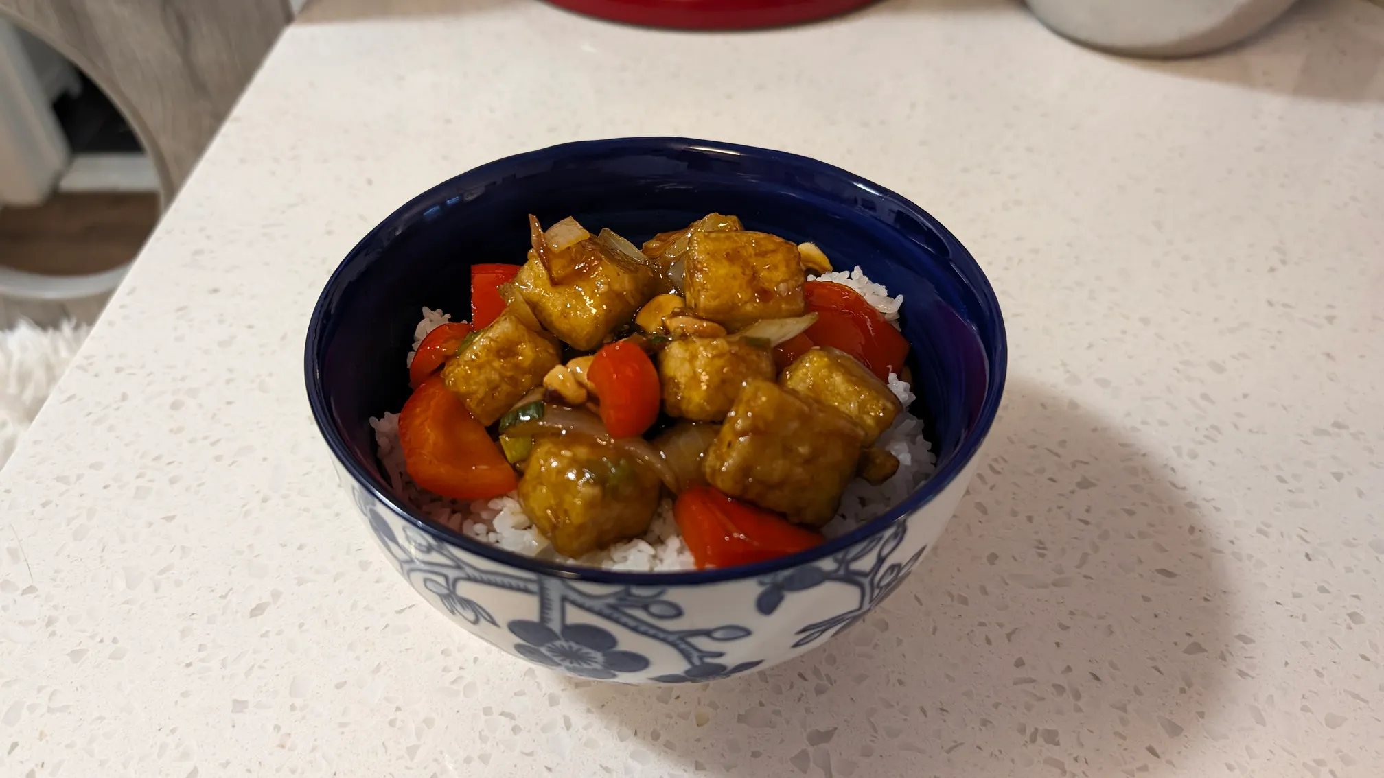 Kung Pao Tofu made from this recipe