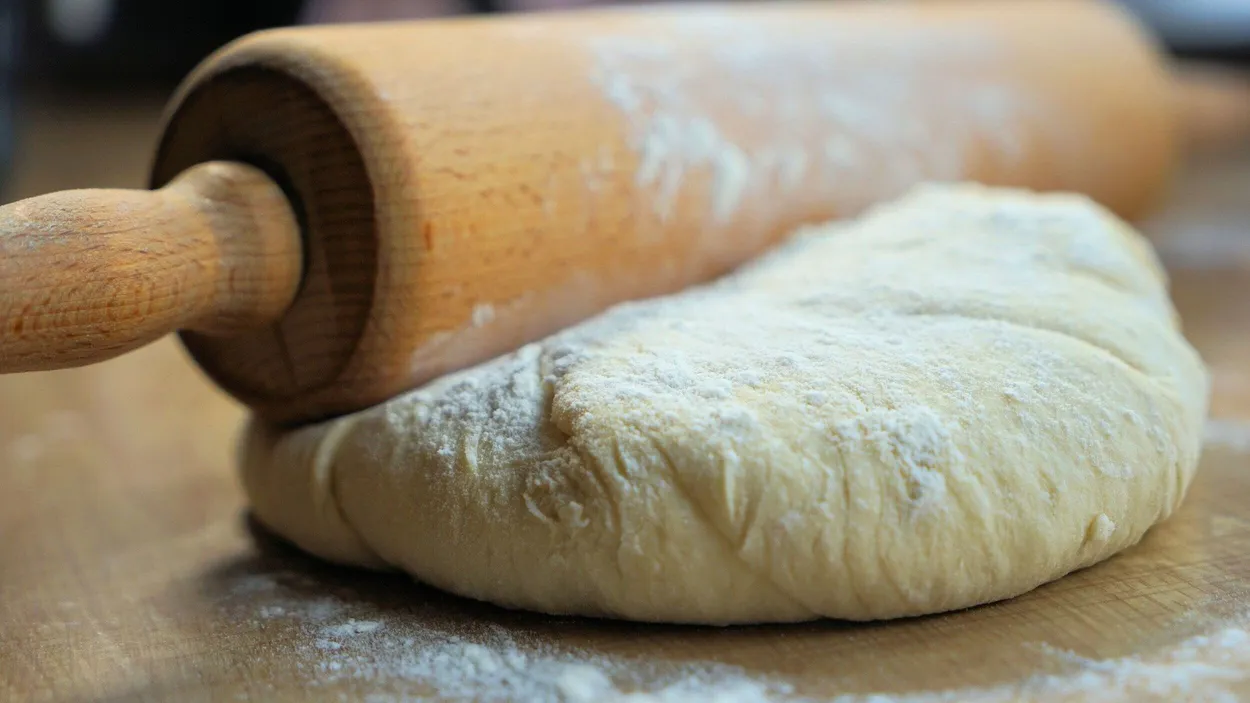 Pizza dough made from this recipe