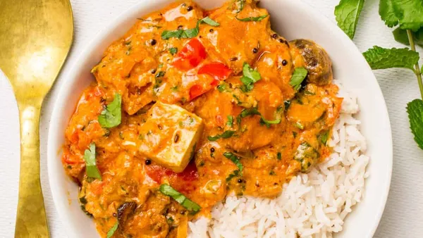 Tofu tikka masala made from this recipe